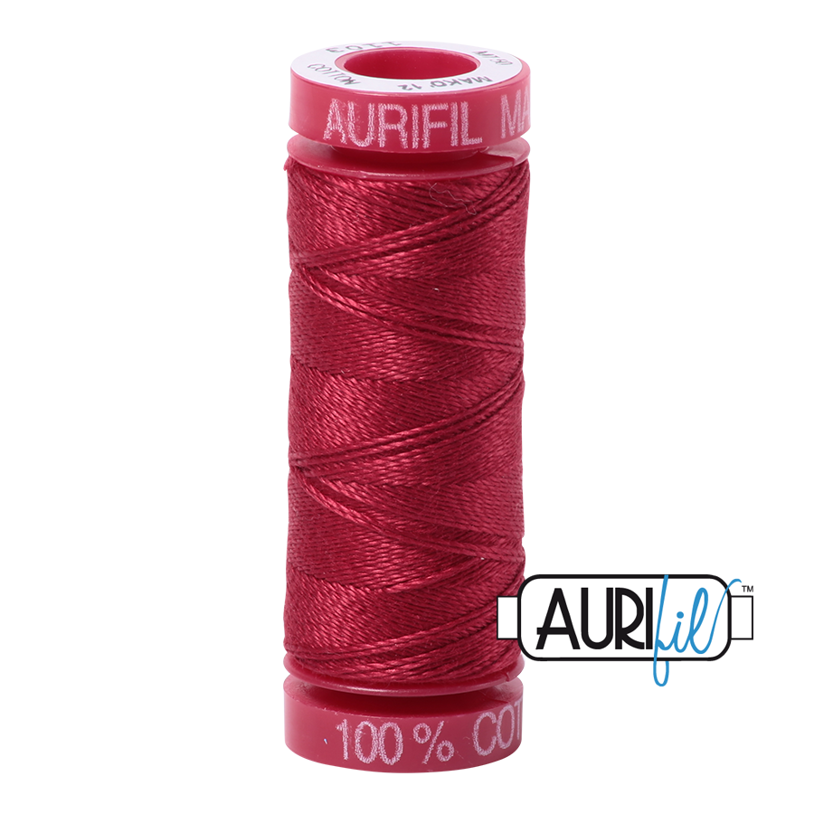 1103 BURGUNDY 12 WT MAKO COTTON SMALL SPOOL | 50 MT.
