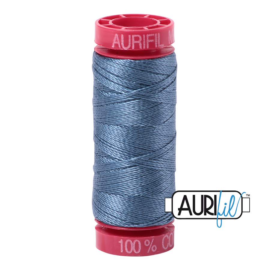 1126 BLUE GREY 12 WT MAKO COTTON SMALL SPOOL | 50 MT.