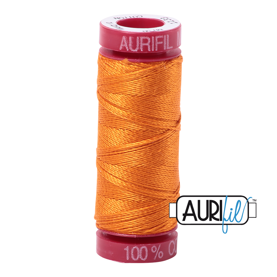 1133 BRIGHT ORANGE 12 WT MAKO COTTON SMALL SPOOL | 50 MT.