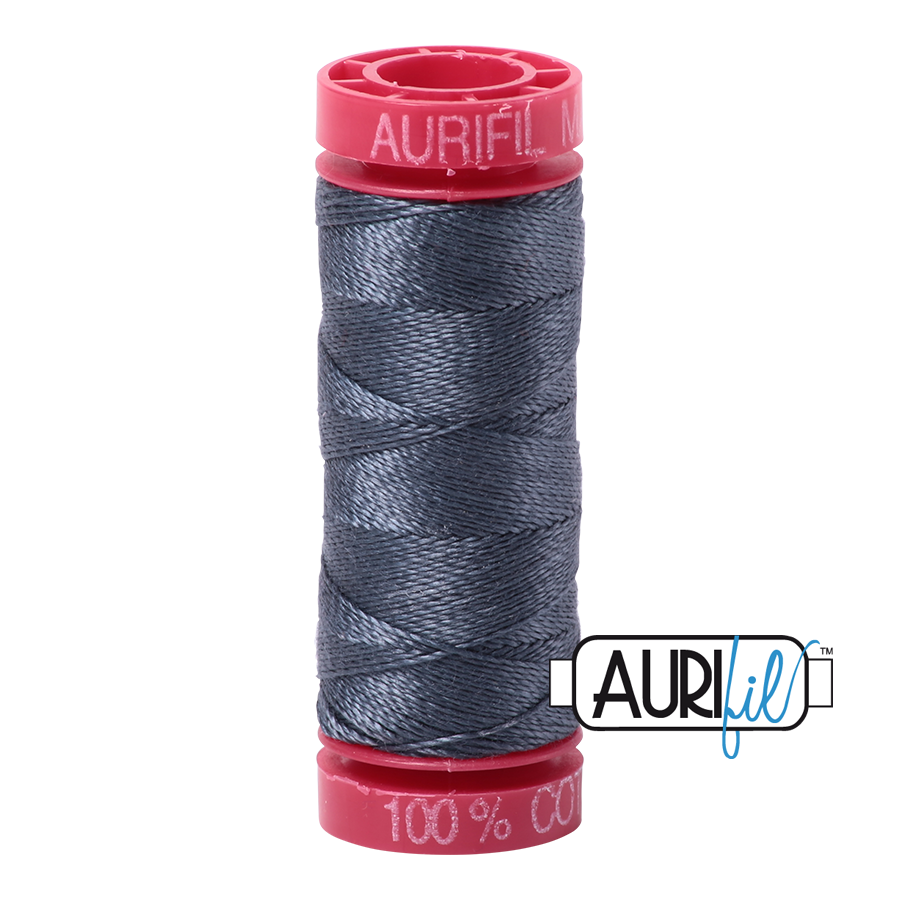 1158 MEDIUM GREY 12 WT MAKO COTTON SMALL SPOOL | 50 MT.