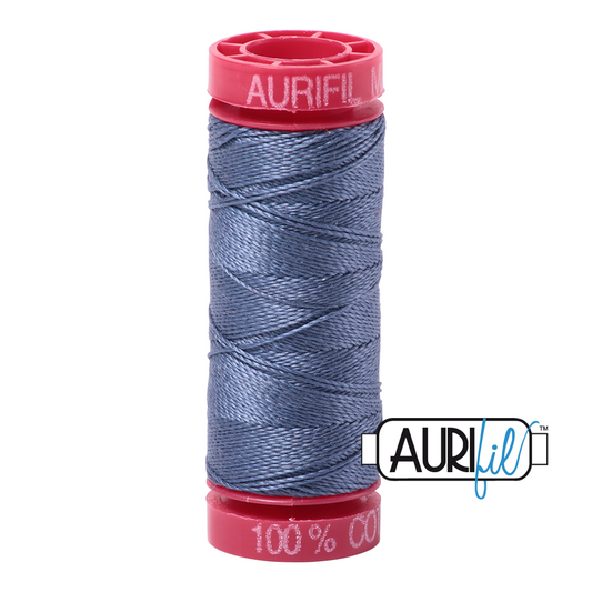 1248 DARK GREY BLUE 12 WT MAKO COTTON SMALL SPOOL | 50 MT.