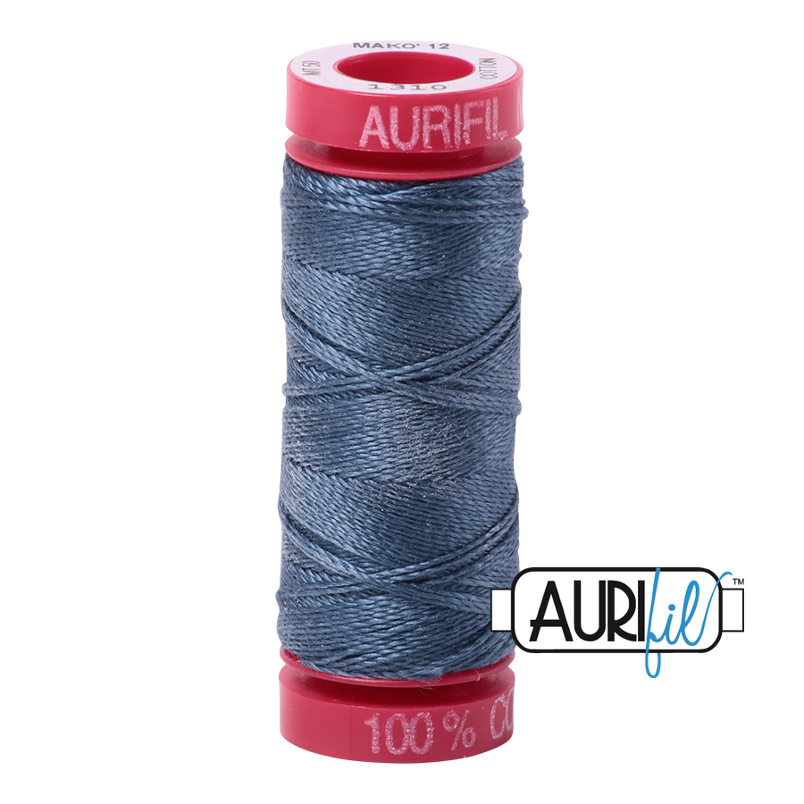 1310 MEDIUM BLUE GREY 12 WT MAKO COTTON SMALL SPOOL | 50 MT.