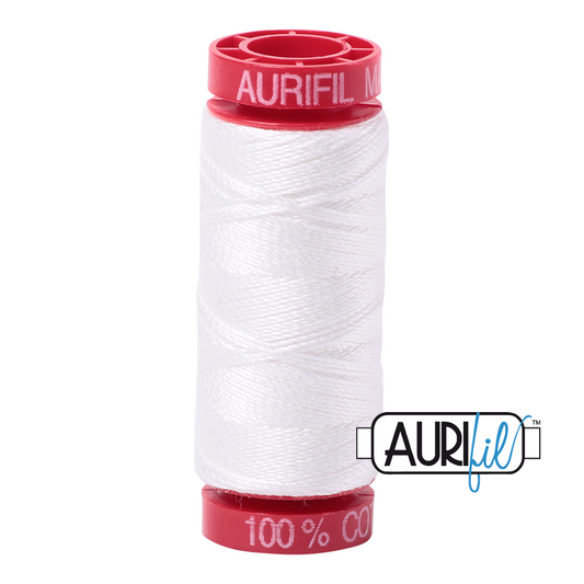 2021 NATURAL WHITE 12 WT MAKO COTTON SMALL SPOOL | 50 MT.