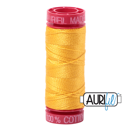 2135 YELLOW 12 WT MAKO COTTON SMALL SPOOL | 50 MT.