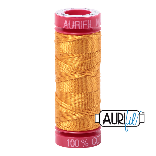 2140 ORANGE MUSTARD 12 WT MAKO COTTON SMALL SPOOL | 50 MT.