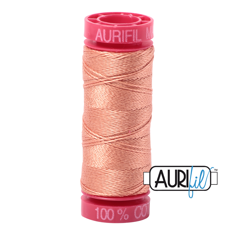 2215 PEACH 12 WT MAKO COTTON SMALL SPOOL | 50 MT.