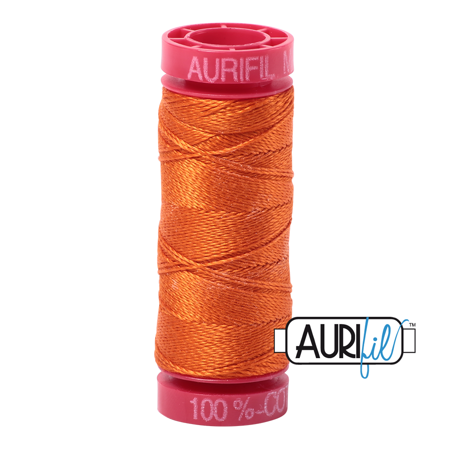 2235 ORANGE 12 WT MAKO COTTON SMALL SPOOL | 50 MT.