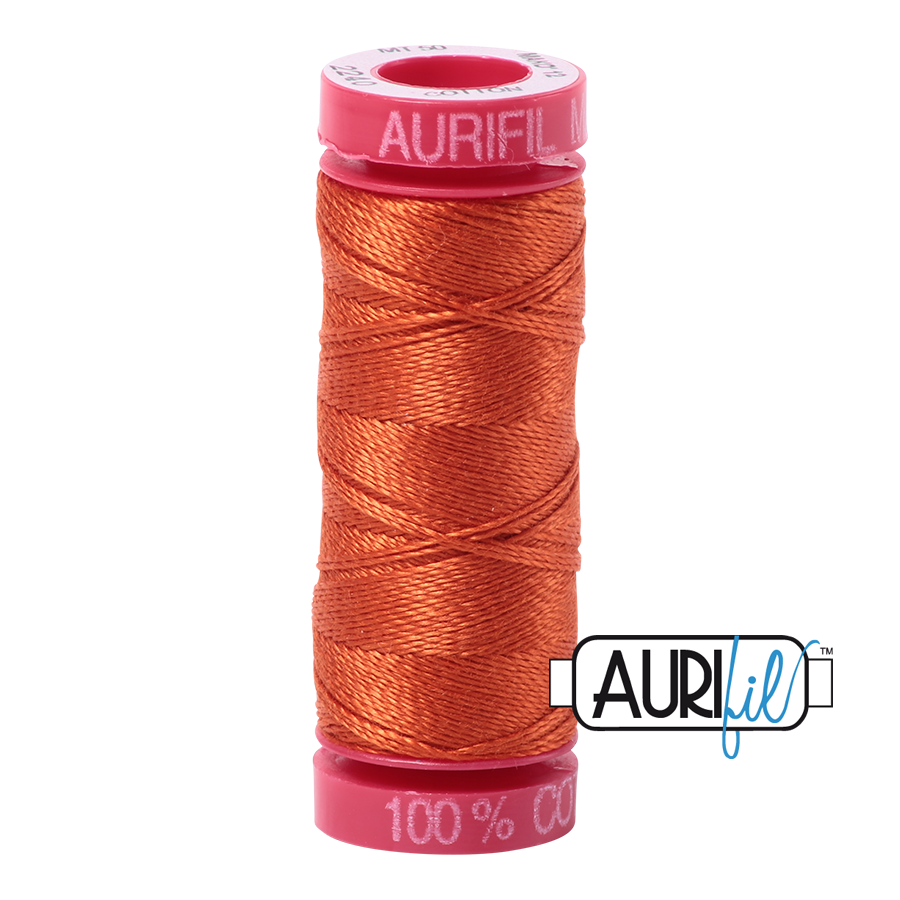 2240 RUSTY ORANGE 12 WT MAKO COTTON SMALL SPOOL | 50 MT.