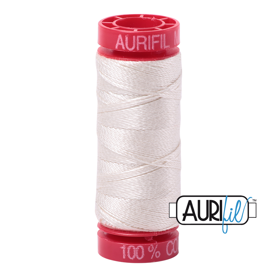 2309 SILVER WHITE 12 WT MAKO COTTON SMALL SPOOL | 50 MT.