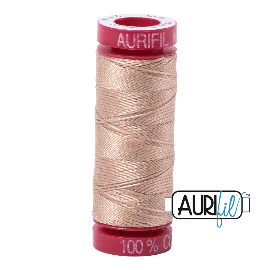 2314 BEIGE 12 WT MAKO COTTON SMALL SPOOL | 50 MT.