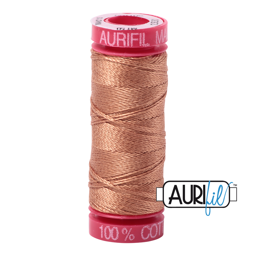 2330 LIGHT CHESTNUT 12 WT MAKO COTTON SMALL SPOOL | 50 MT.