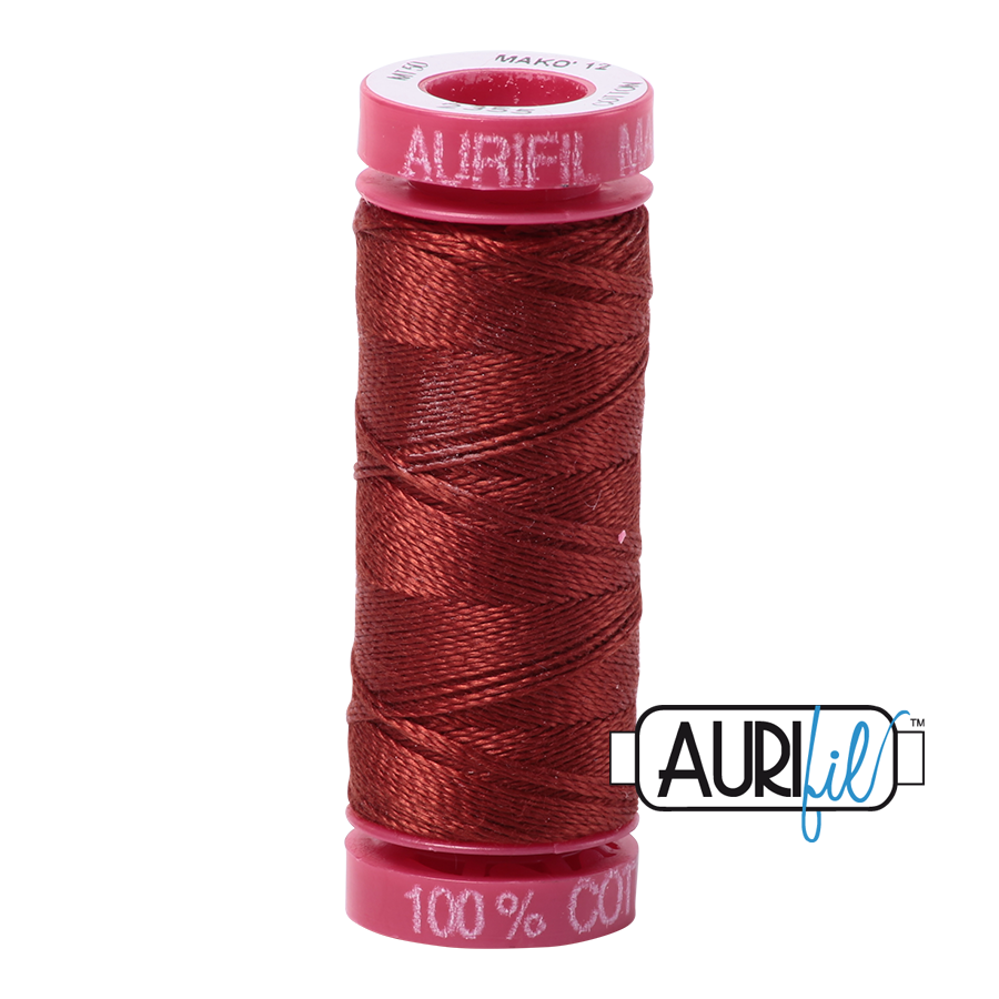 2355 RUST 12 WT MAKO COTTON SMALL SPOOL | 50 MT.