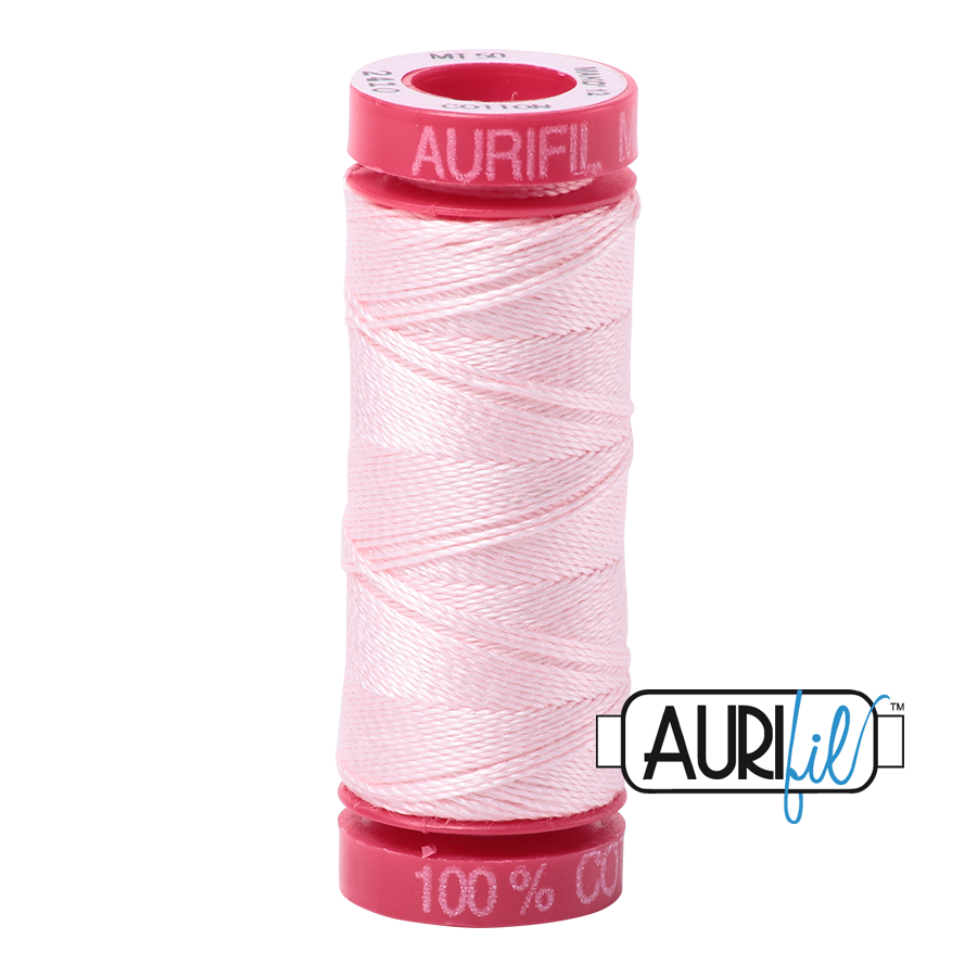 2410 PALE PINK 12 WT MAKO COTTON SMALL SPOOL | 50 MT.