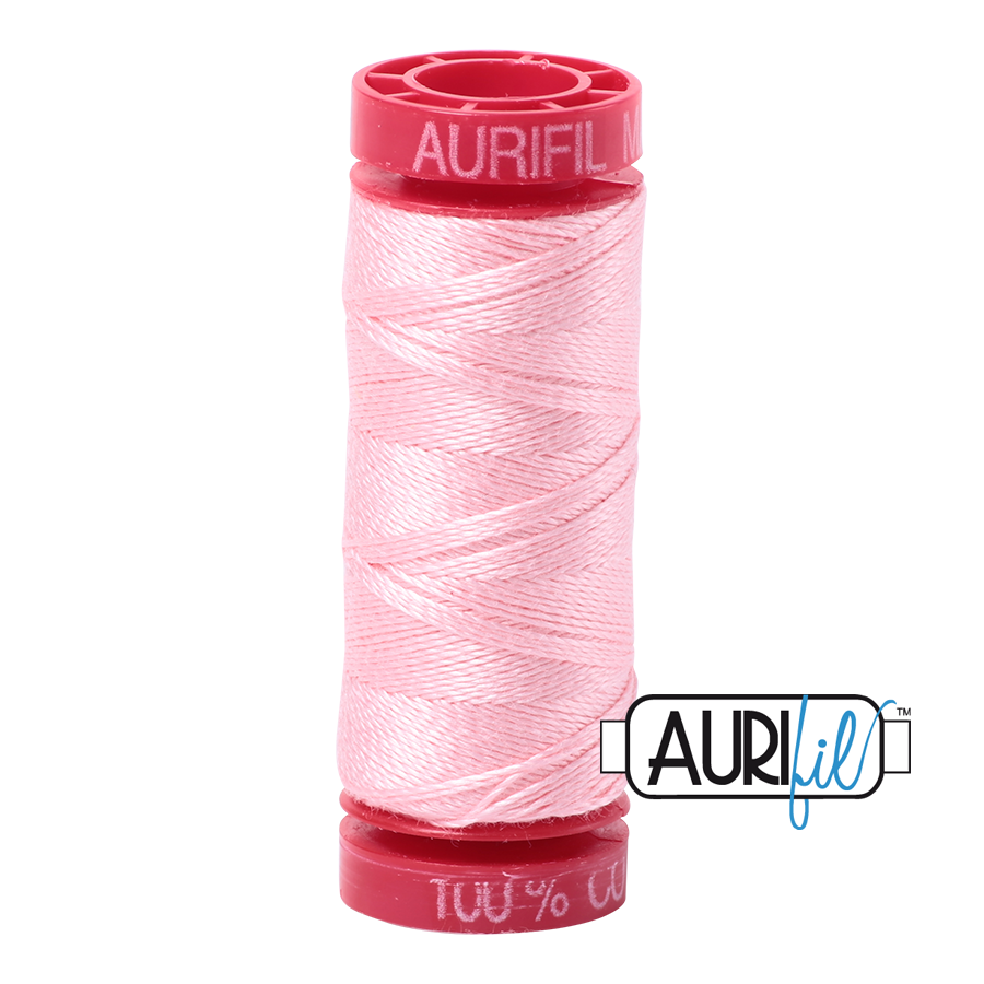 2423 BABY PINK 12 WT MAKO COTTON SMALL SPOOL | 50 MT.