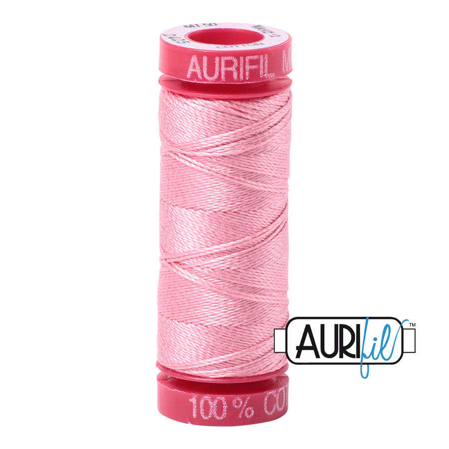 2425 BRIGHT PINK 12 WT MAKO COTTON SMALL SPOOL | 50 MT.