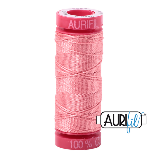 2435 PEACHY PINK 12 WT MAKO COTTON SMALL SPOOL | 50 MT.
