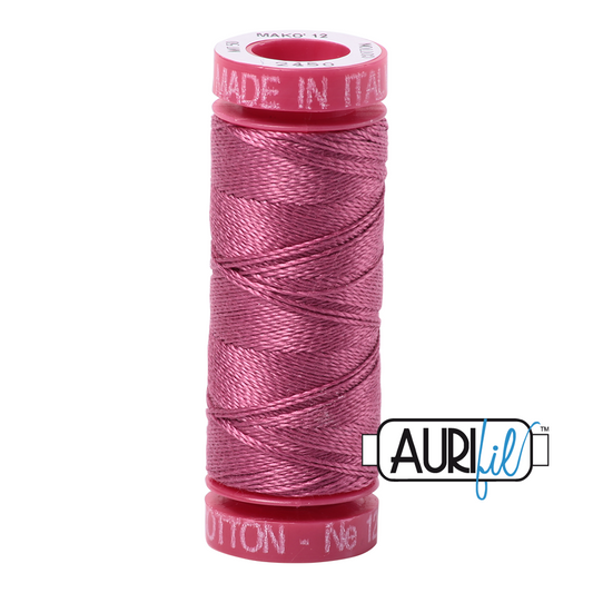 2450 ROSE 12 WT MAKO COTTON SMALL SPOOL | 50 MT.