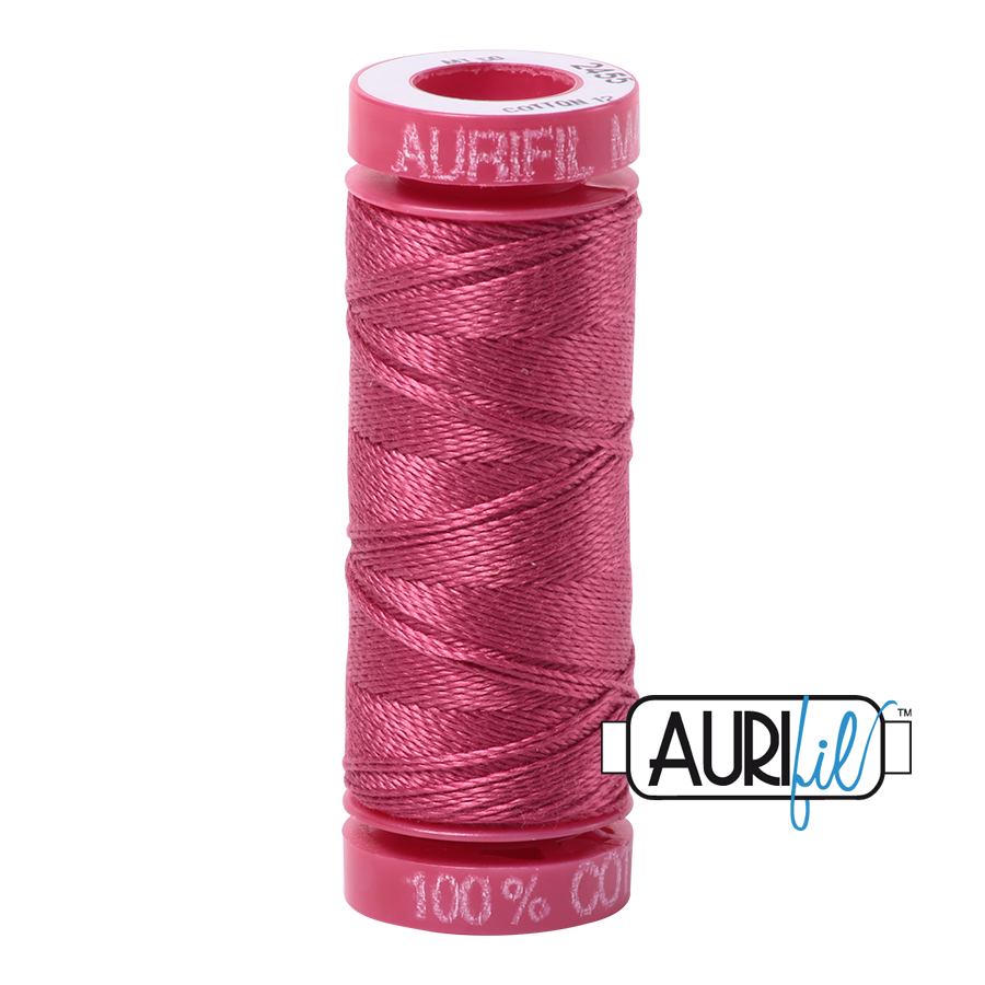 2455 MEDIUM CARMINE RED 12 WT MAKO COTTON SMALL SPOOL | 50 MT.