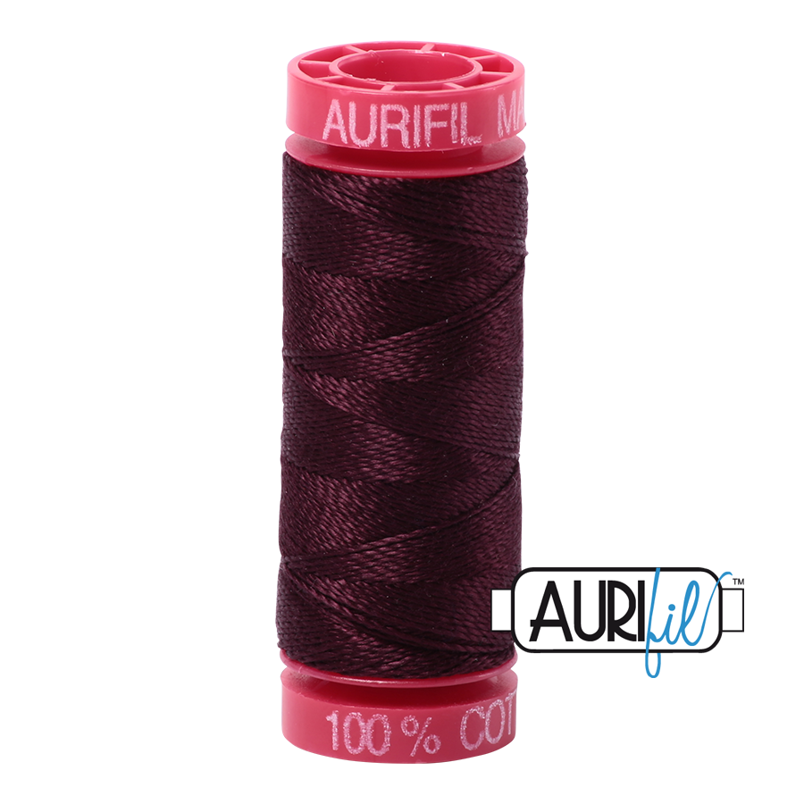 2465 VERY DARK BROWN 12 WT MAKO COTTON SMALL SPOOL | 50 MT.