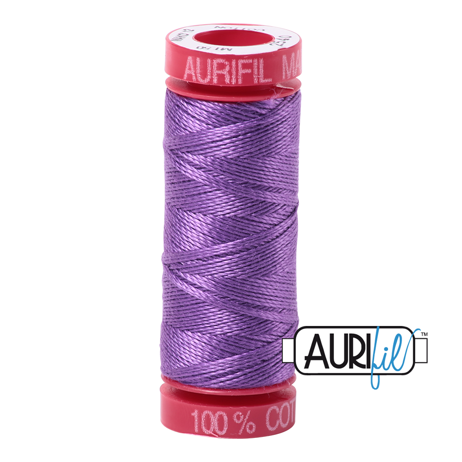 2540 MEDIUM LAVENDER 12 WT MAKO COTTON SMALL SPOOL | 50 MT.