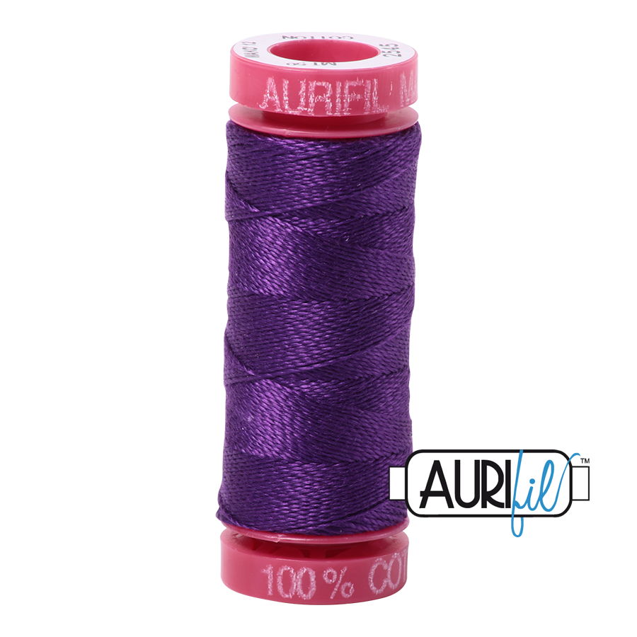 2545 MEDIUM PURPLE 12 WT MAKO COTTON SMALL SPOOL | 50 MT.
