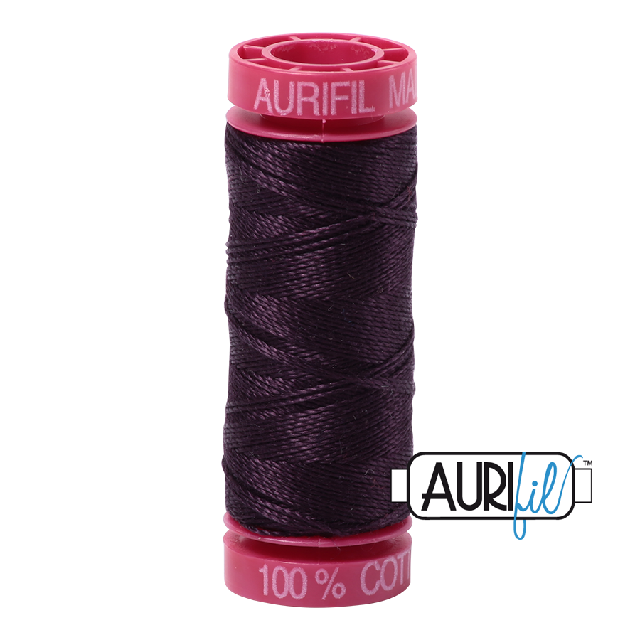 2570 AUBERGINE 12 WT MAKO COTTON SMALL SPOOL | 50 MT.