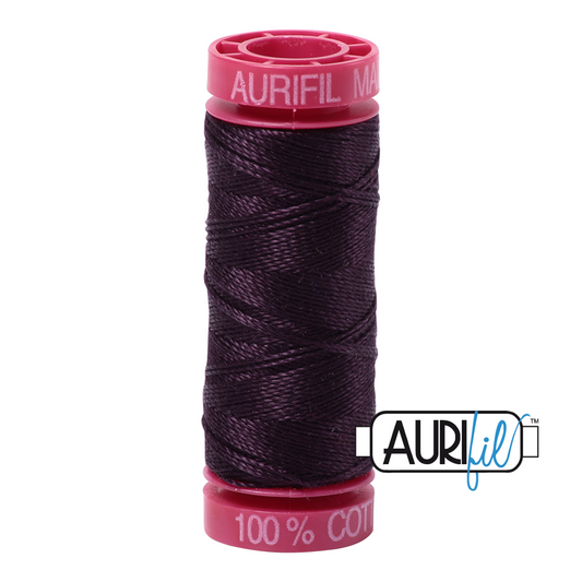2570 AUBERGINE 12 WT MAKO COTTON SMALL SPOOL | 50 MT.