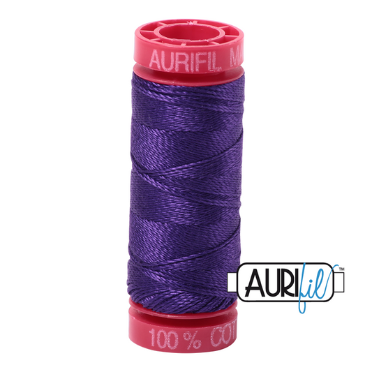 2582 DARK VIOLET 12 WT MAKO COTTON SMALL SPOOL | 50 MT.