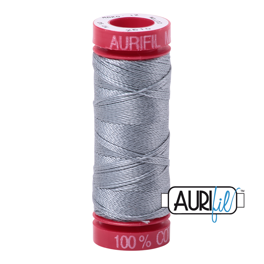 2610 LIGHT BLUE GREY 12 WT MAKO COTTON SMALL SPOOL | 50 MT.