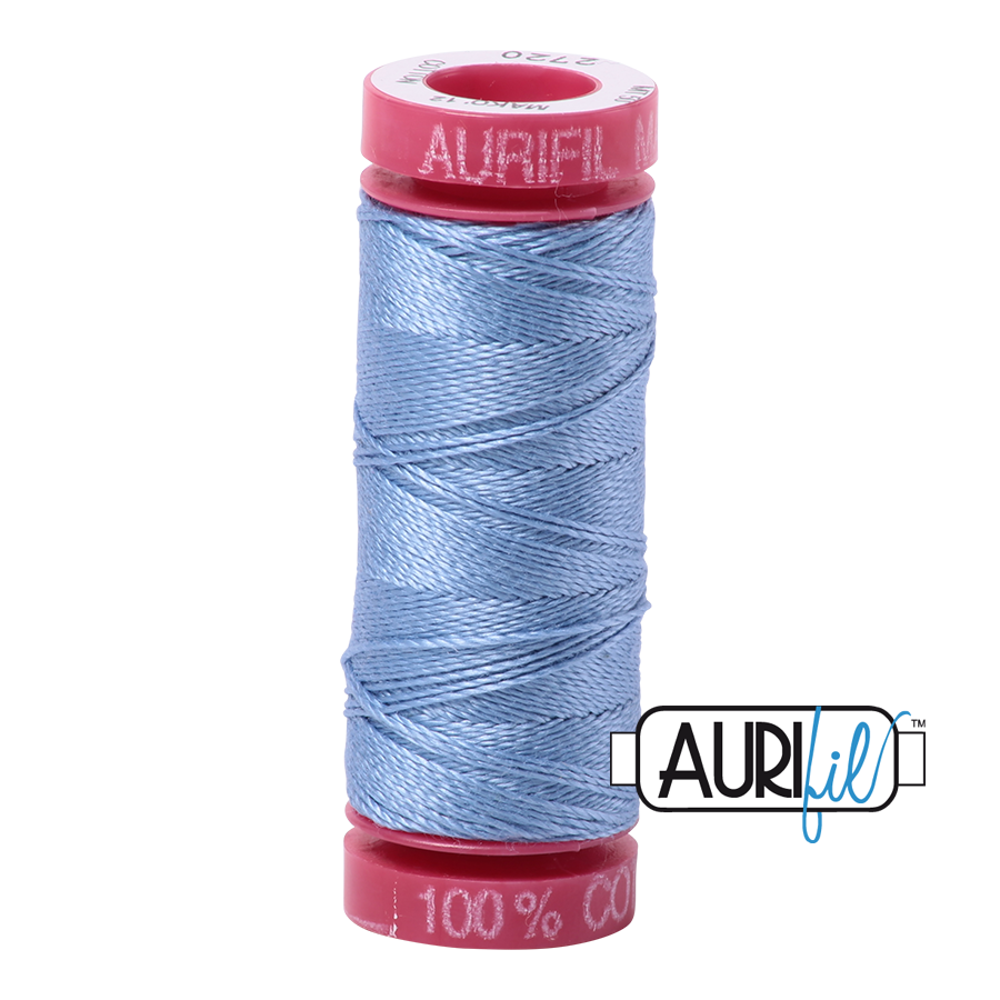 2720 LIGHT DELFT BLUE 12 WT MAKO COTTON SMALL SPOOL | 50 MT.
