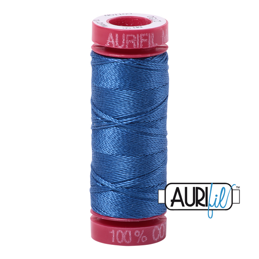 2730 DELFT BLUE 12 WT MAKO COTTON SMALL SPOOL | 50 MT.