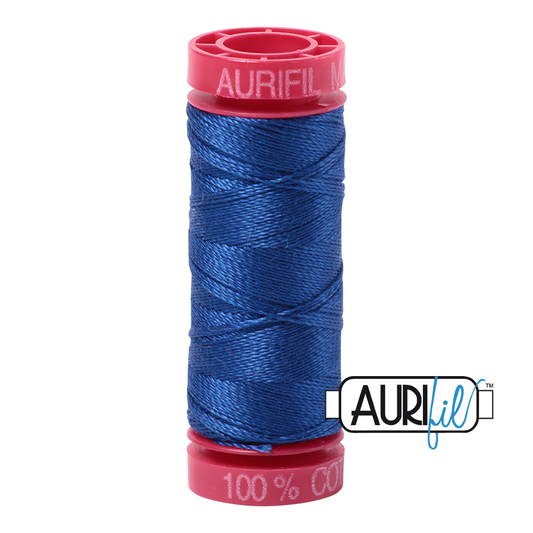 2735 MEDIUM BLUE 12 WT MAKO COTTON SMALL SPOOL | 50 MT.