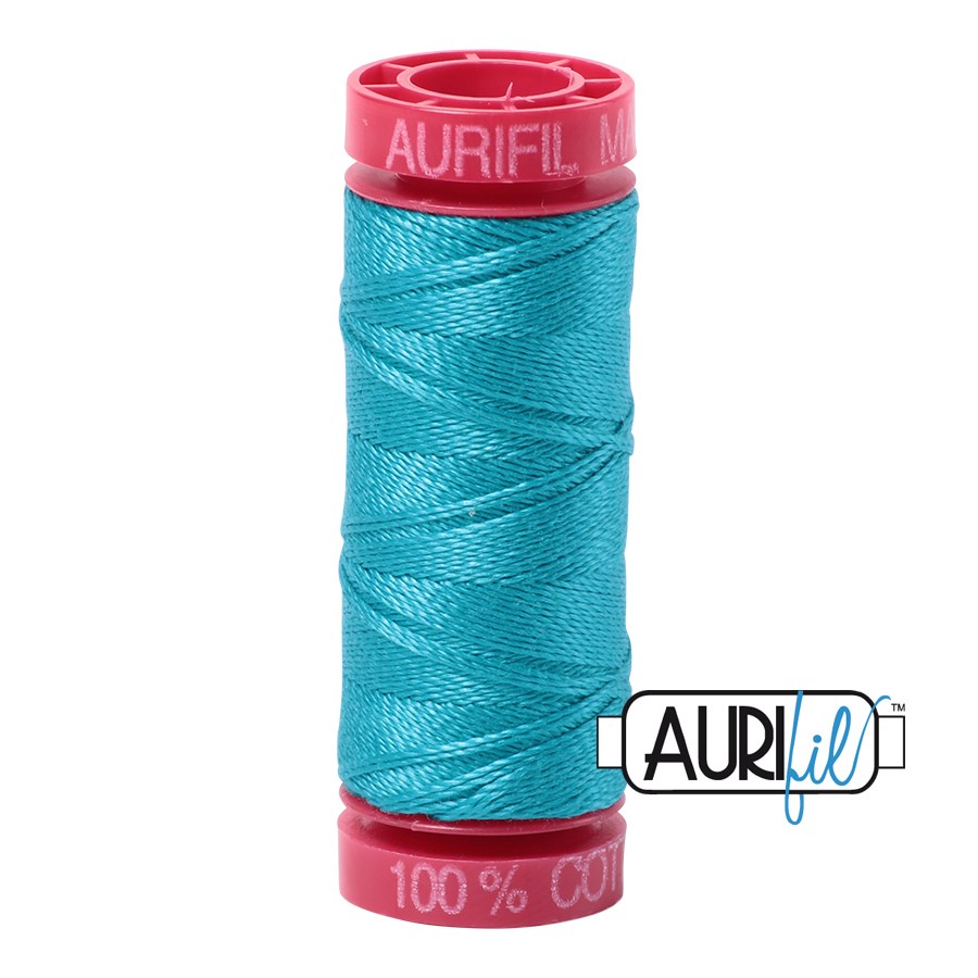 2810 TURQUOISE 12 WT MAKO COTTON SMALL SPOOL | 50 MT.