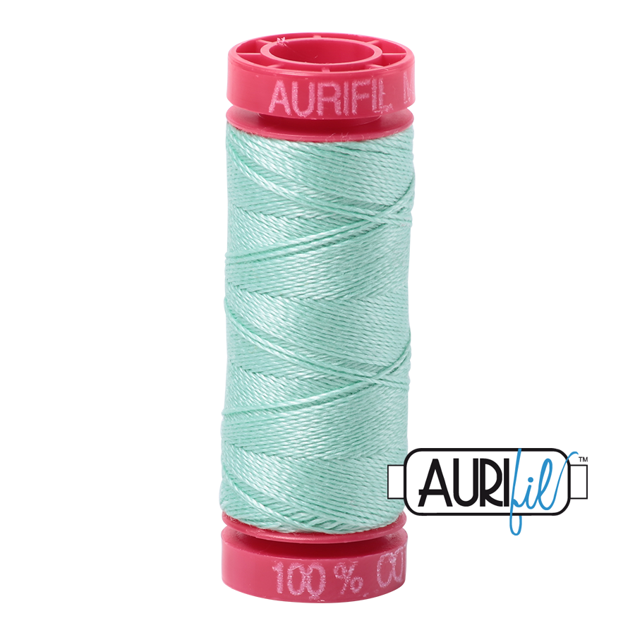 2835 MEDIUM MINT 12 WT MAKO COTTON SMALL SPOOL | 50 MT.