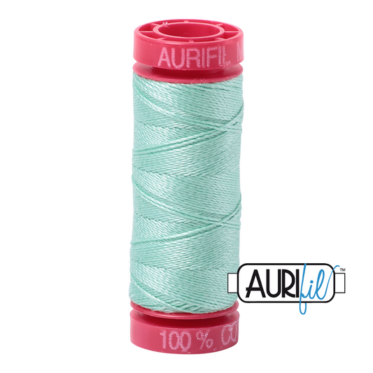 2835 MEDIUM MINT 12 WT MAKO COTTON SMALL SPOOL | 50 MT.