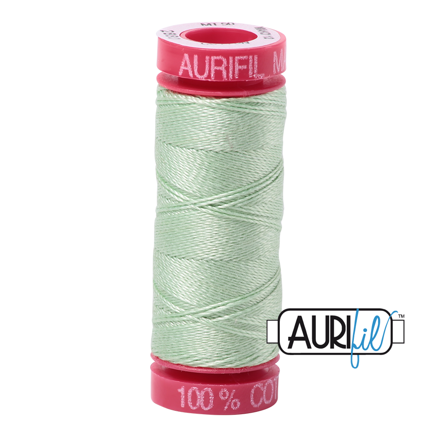 2880 PALE GREEN 12 WT MAKO COTTON SMALL SPOOL | 50 MT.