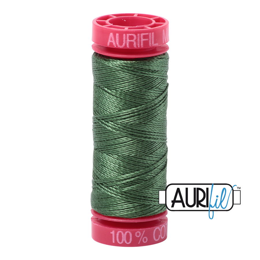 2890 VERY DARK GRASS GREEN 12 WT MAKO COTTON SMALL SPOOL | 50 MT.