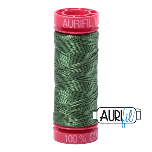 2890 VERY DARK GRASS GREEN 12 WT MAKO COTTON SMALL SPOOL | 50 MT.
