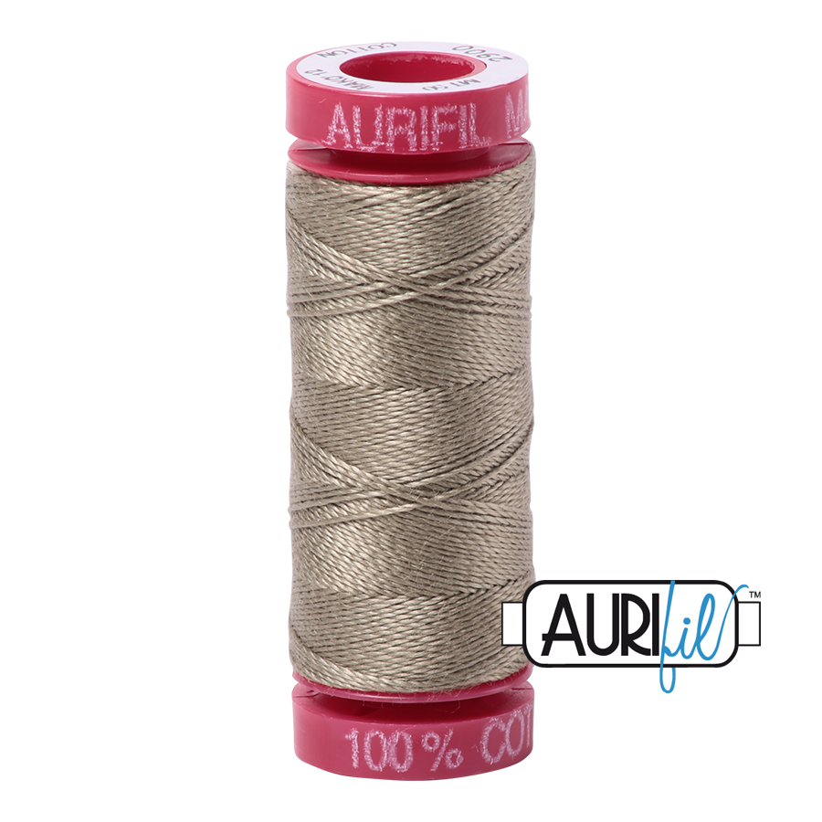 2900 LIGHT KAKHY GREEN 12 WT MAKO COTTON SMALL SPOOL | 50 MT.