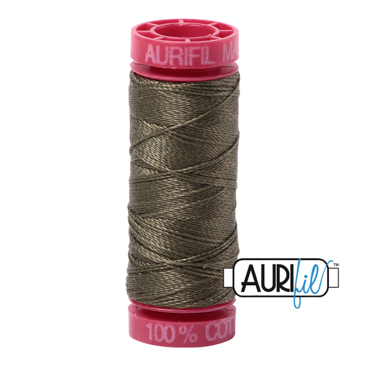 2905 ARMY GREEN 12 WT MAKO COTTON SMALL SPOOL | 50 MT.