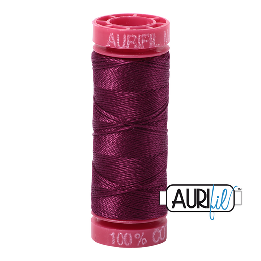 4030 PLUM 12 WT MAKO COTTON SMALL SPOOL | 50 MT.