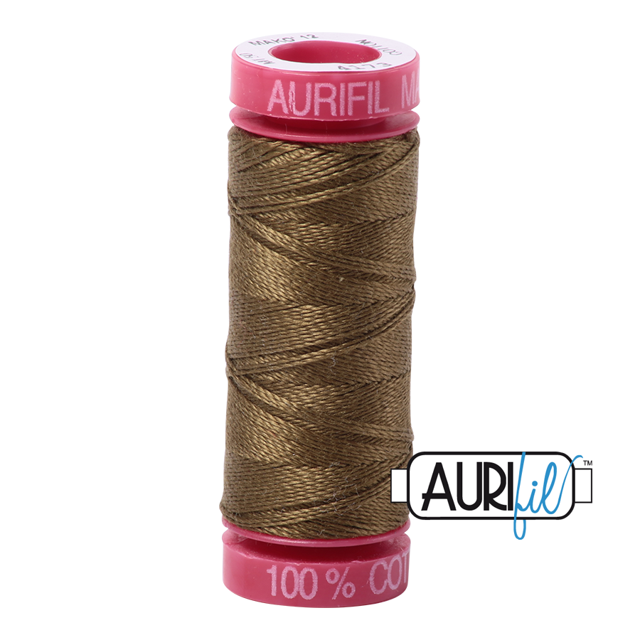 4173 DARK OLIVE 12 WT MAKO COTTON SMALL SPOOL | 50 MT.