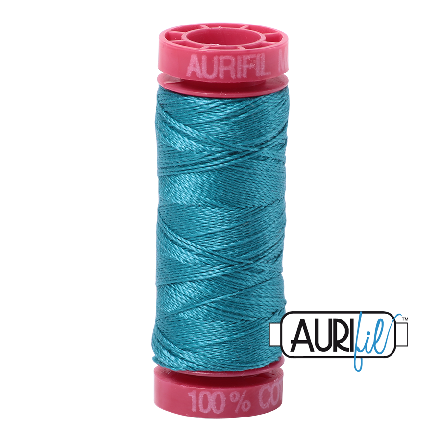 4182 DARK TURQUOISE 12 WT MAKO COTTON SMALL SPOOL | 50 MT.