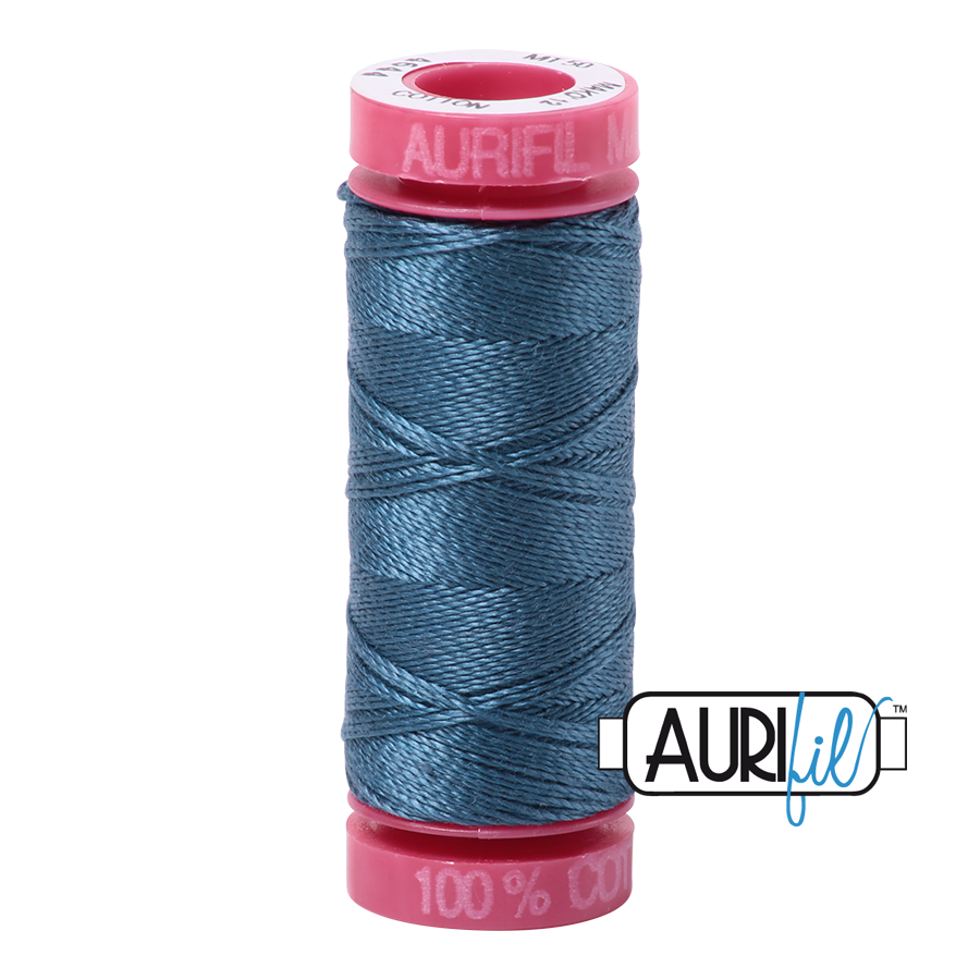 4644 SMOKE BLUE 12 WT MAKO COTTON SMALL SPOOL | 50 MT.