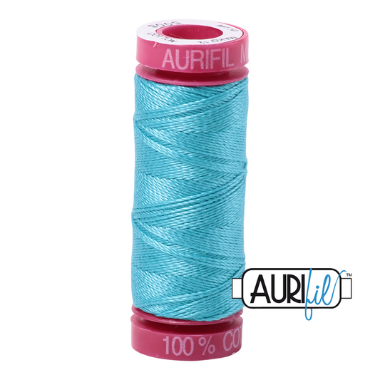 5005 BRIGHT TURQUOISE 12 WT MAKO COTTON SMALL SPOOL | 50 MT.