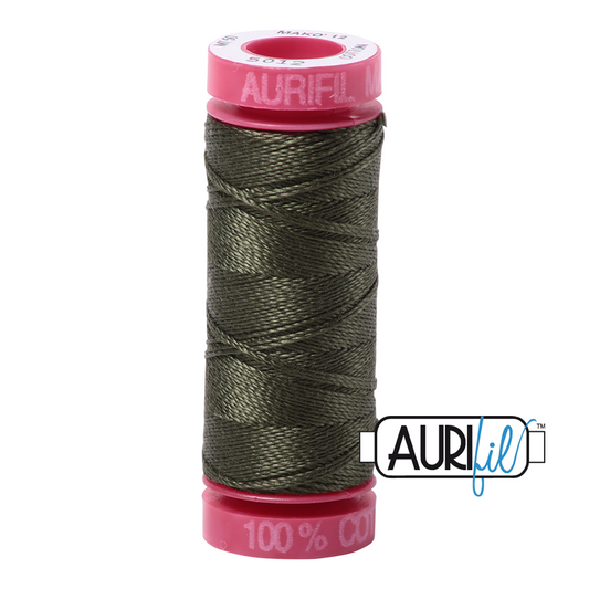 5012 DARK GREEN 12 WT MAKO COTTON SMALL SPOOL | 50 MT.