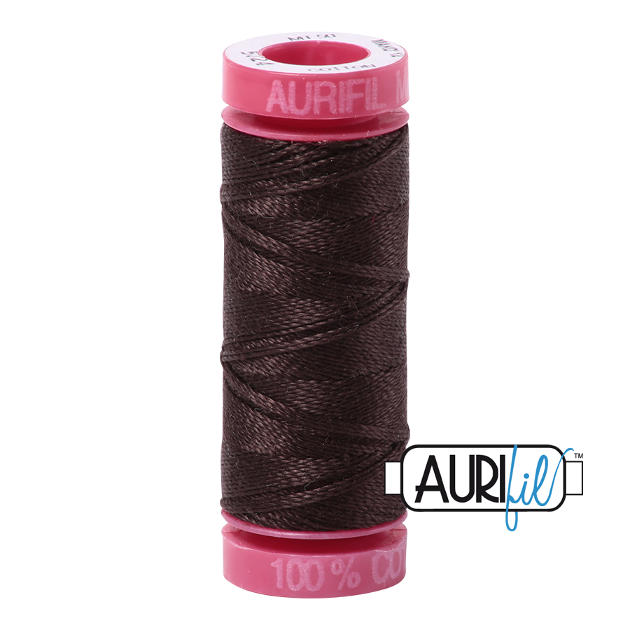 5024 DARK BROWN 12 WT MAKO COTTON SMALL SPOOL | 50 MT.