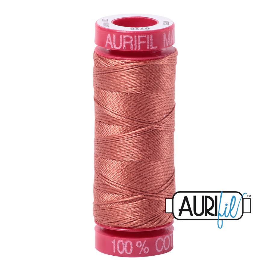 6728 CINNABAR 12 WT MAKO COTTON SMALL SPOOL | 50 MT.