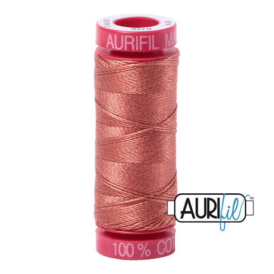 6728 CINNABAR 12 WT MAKO COTTON SMALL SPOOL | 50 MT.
