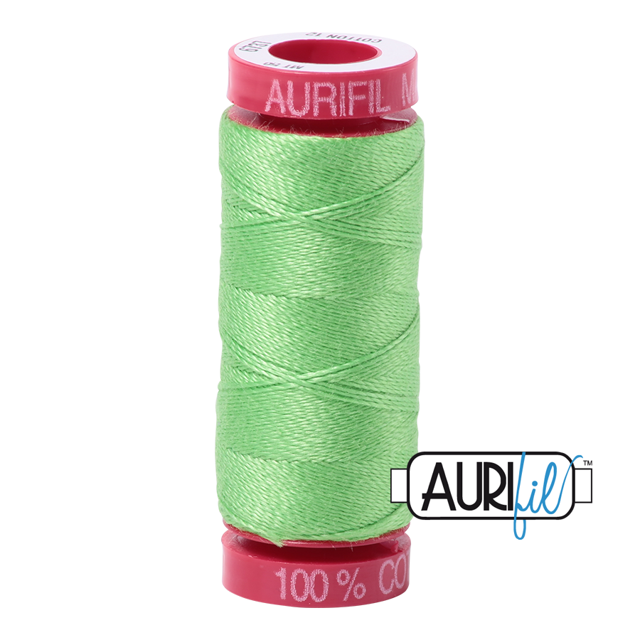 6737 SHAMROCK GREEN 12 WT MAKO COTTON SMALL SPOOL | 50 MT.